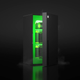 A photo of the Xbox Series X minifridge, slightly ajar.